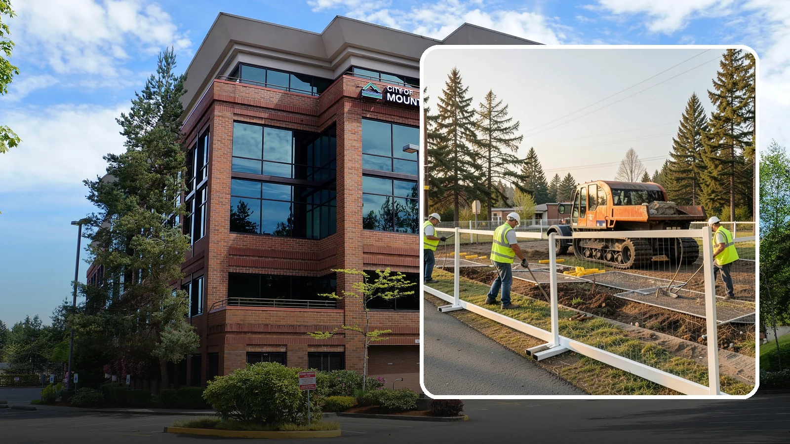 Temporary Fencing in Mountlake Terrace, Snohomish County, WA - Temporary fencing secures work sites, events, and hazards on public property quickly and safely.