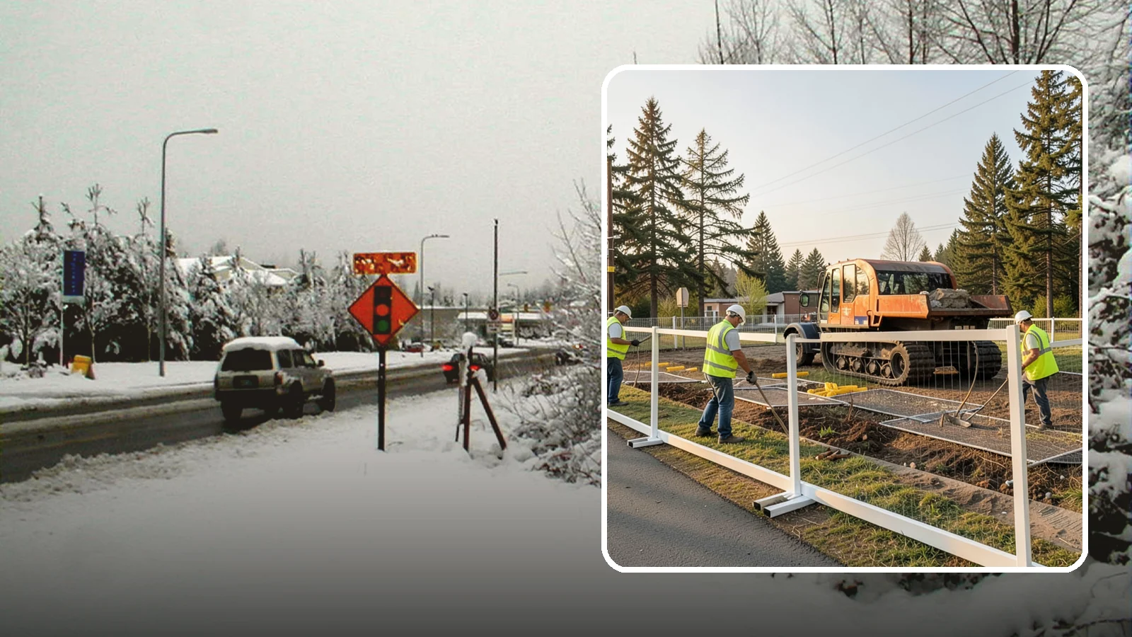 Temporary Fencing in Newcastle, King County, WA - Temporary fencing secures work sites, events, and hazards on public property quickly and safely.