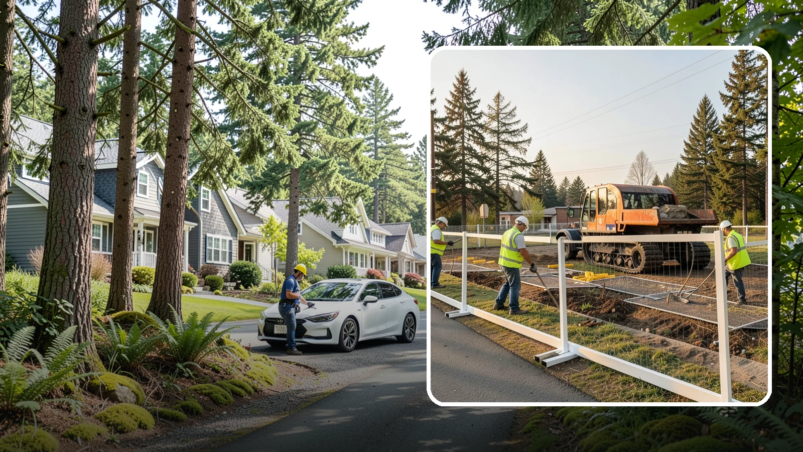 Temporary Fencing in Normandy Park, King County, WA - Temporary fencing secures work sites, events, and hazards on public property quickly and safely.