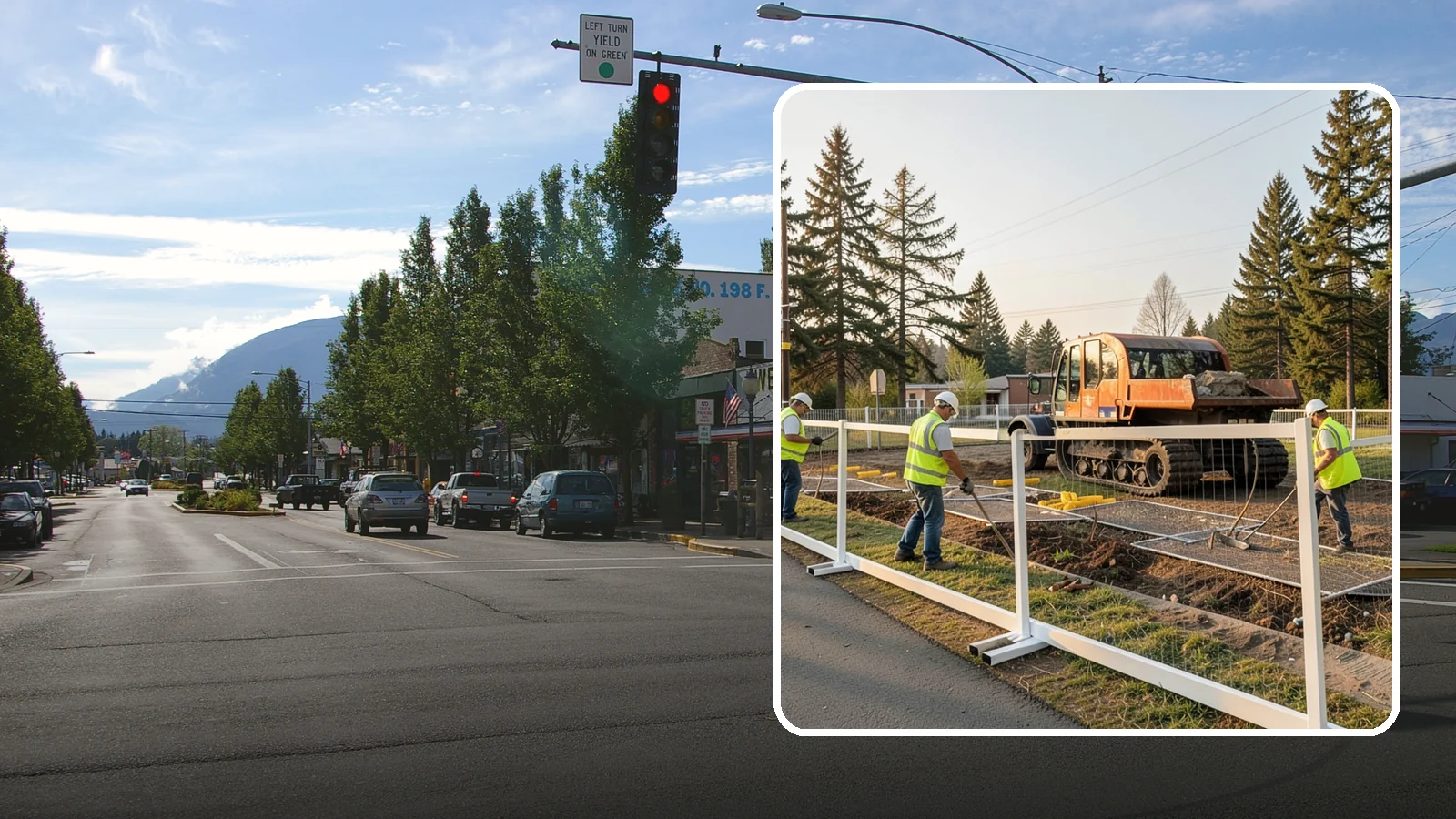 Temporary Fencing in North Bend, King County, WA - Temporary fencing secures work sites, events, and hazards on public property quickly and safely.