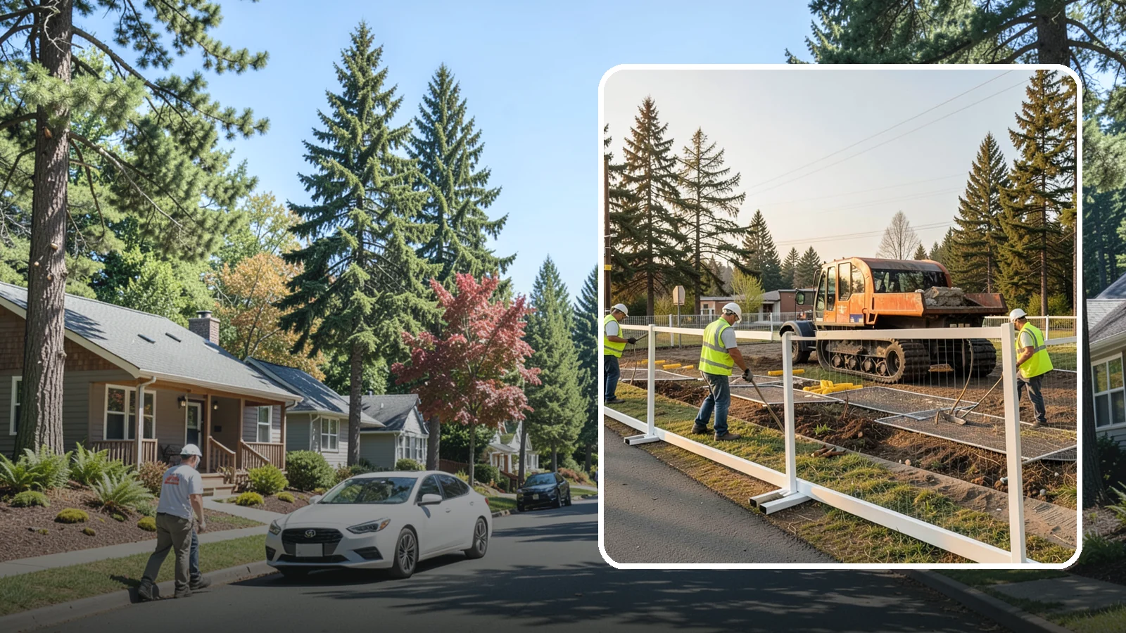 Temporary Fencing in Orting, Pierce County, WA - Temporary fencing secures work sites, events, and hazards on public property quickly and safely.