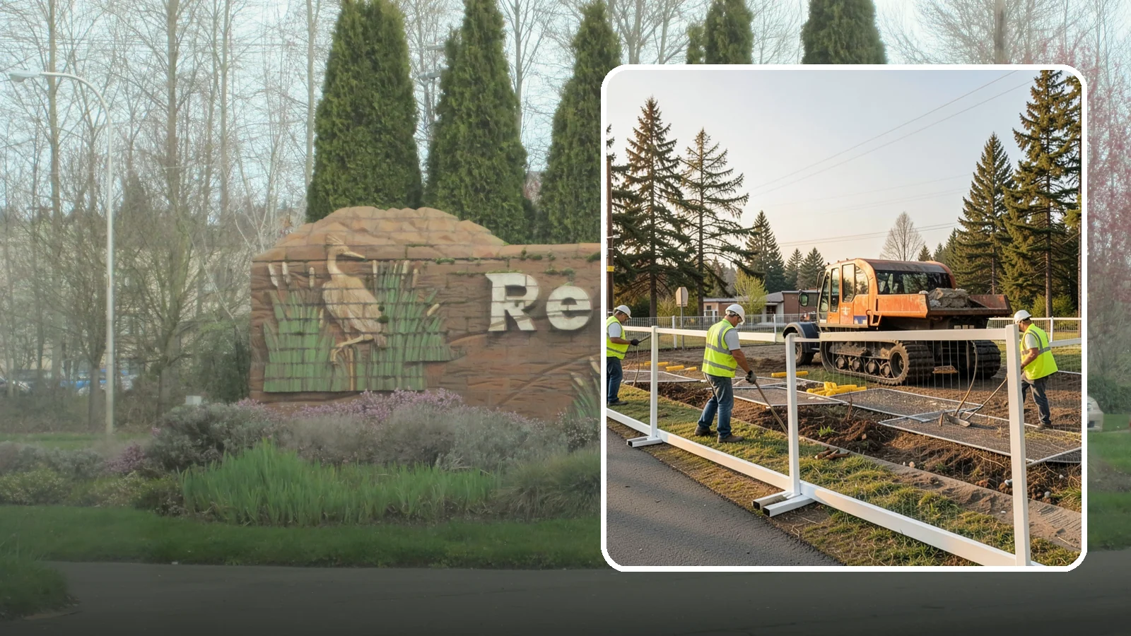 Temporary Fencing in Renton, King County, WA - Temporary fencing secures work sites, events, and hazards on public property quickly and safely.