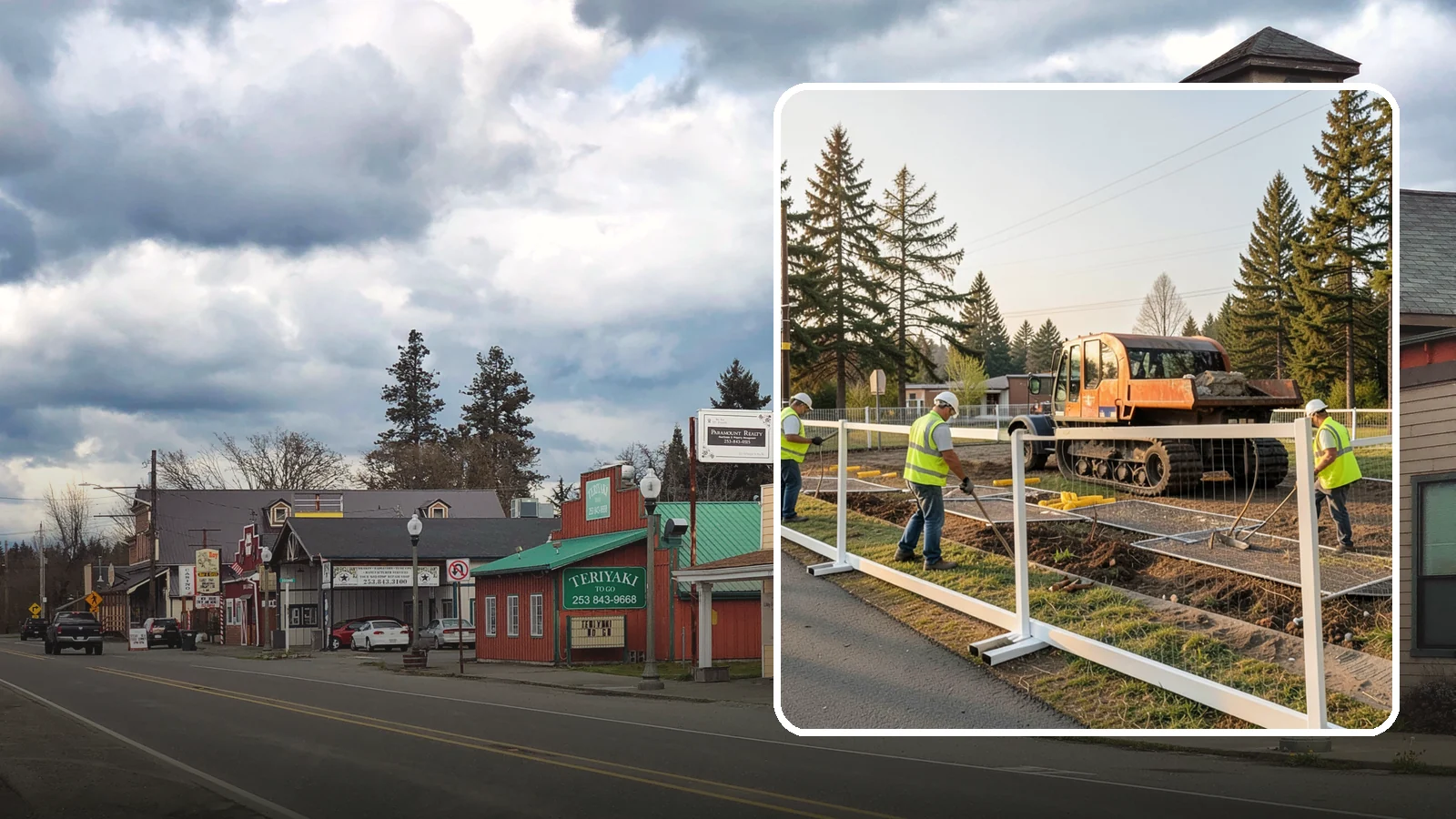 Temporary Fencing in Roy, Pierce County, WA - Temporary fencing secures work sites, events, and hazards on public property quickly and safely.