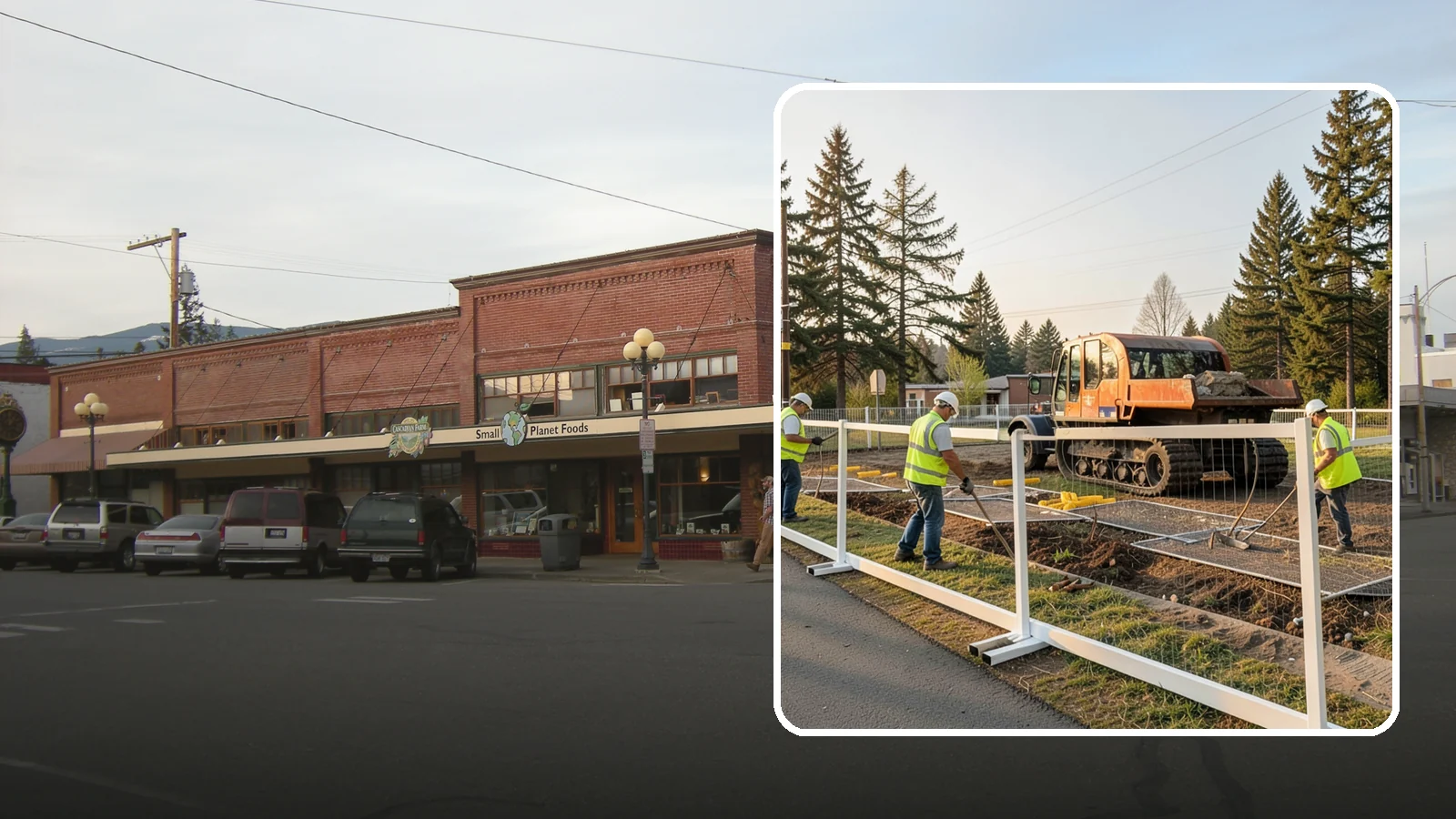 Temporary Fencing in Sedro-Woolley, Skagit County, WA - Temporary fencing secures work sites, events, and hazards on public property quickly and safely.
