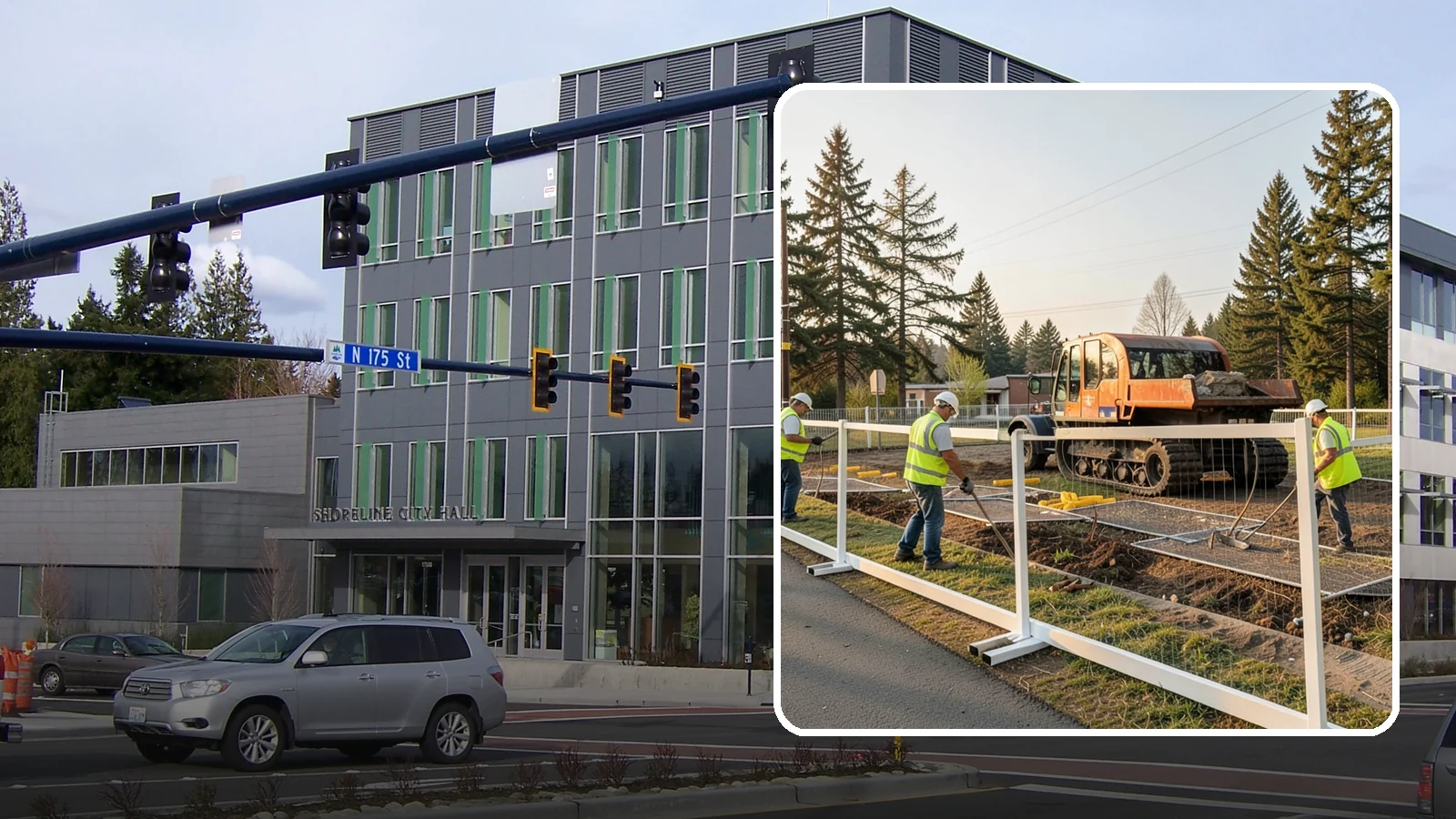 Temporary Fencing in Shoreline, King County, WA - Temporary fencing secures work sites, events, and hazards on public property quickly and safely.