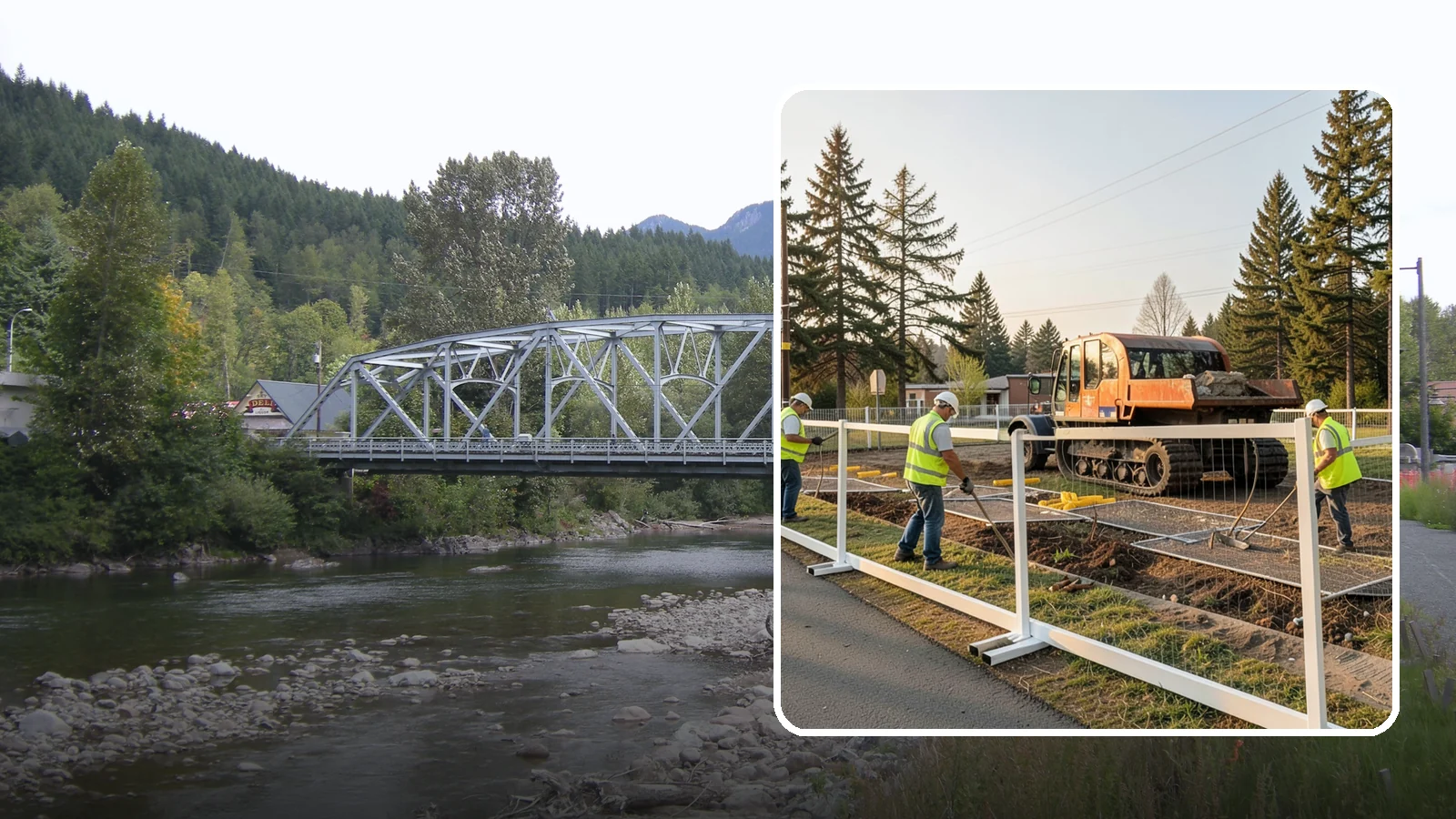 Temporary Fencing in Skykomish, King County, WA - Temporary fencing secures work sites, events, and hazards on public property quickly and safely.