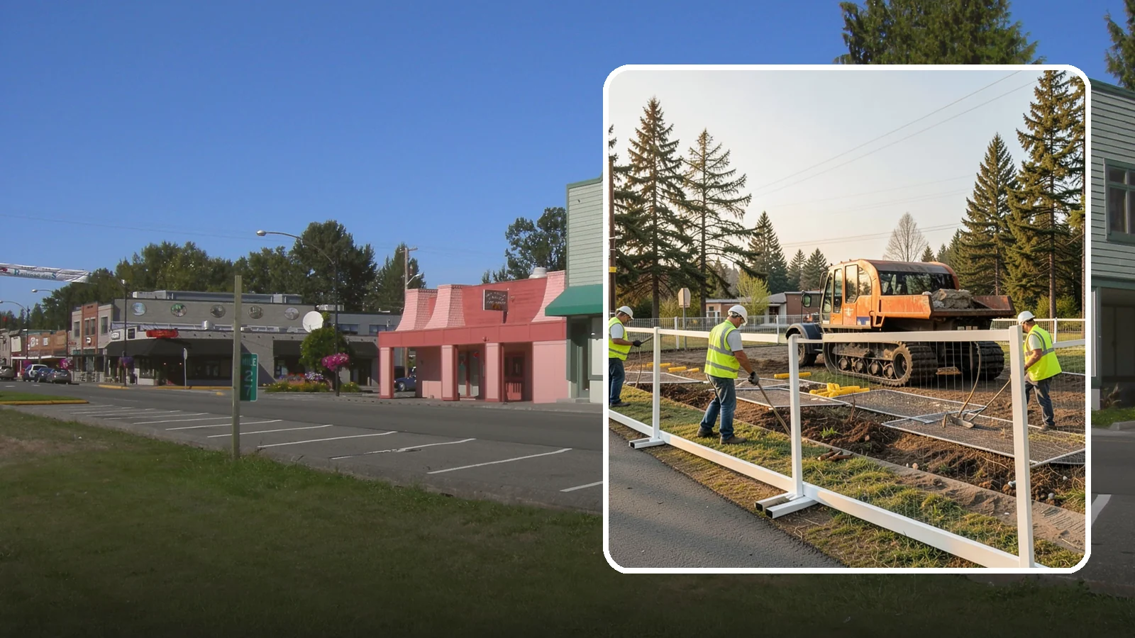 Temporary Fencing in Snoqualmie, King County, WA - Temporary fencing secures work sites, events, and hazards on public property quickly and safely.