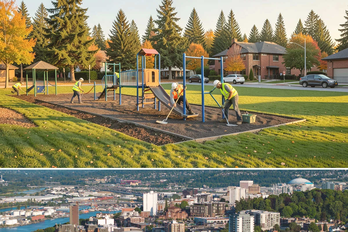 Temporary Fencing in Tacoma, Pierce County, WA - Demand peaks in the summer construction and event season, with wind bracing emphasized during fall and winter installs.