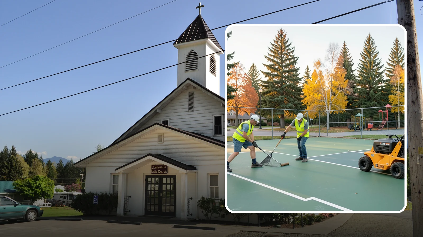 Tennis Court Maintenance in Concrete, Skagit County, WA - Routine cleaning and minor repair that protects public tennis court investments across municipal park systems.