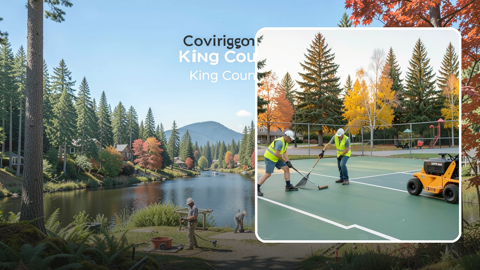 Tennis Court Maintenance in Covington, King County, WA - Routine cleaning and minor repair that protects public tennis court investments across municipal park systems.
