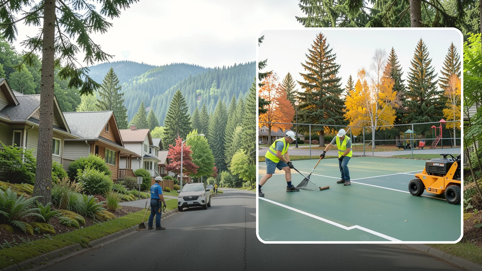 Tennis Court Maintenance in Darrington, Snohomish County, WA - Routine cleaning and minor repair that protects public tennis court investments across municipal park systems.