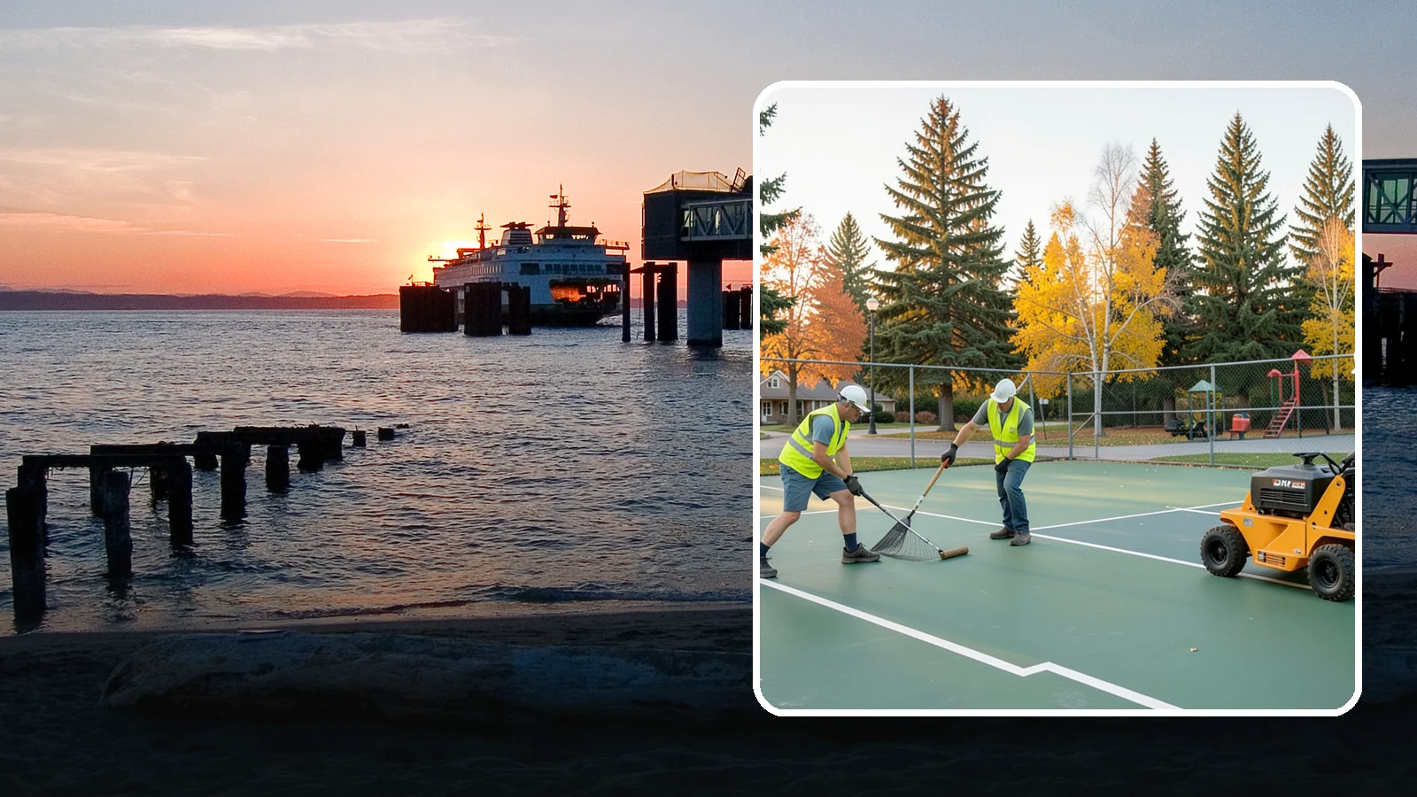 Tennis Court Maintenance in Edmonds, Snohomish County, WA - Routine cleaning and minor repair that protects public tennis court investments across municipal park systems.