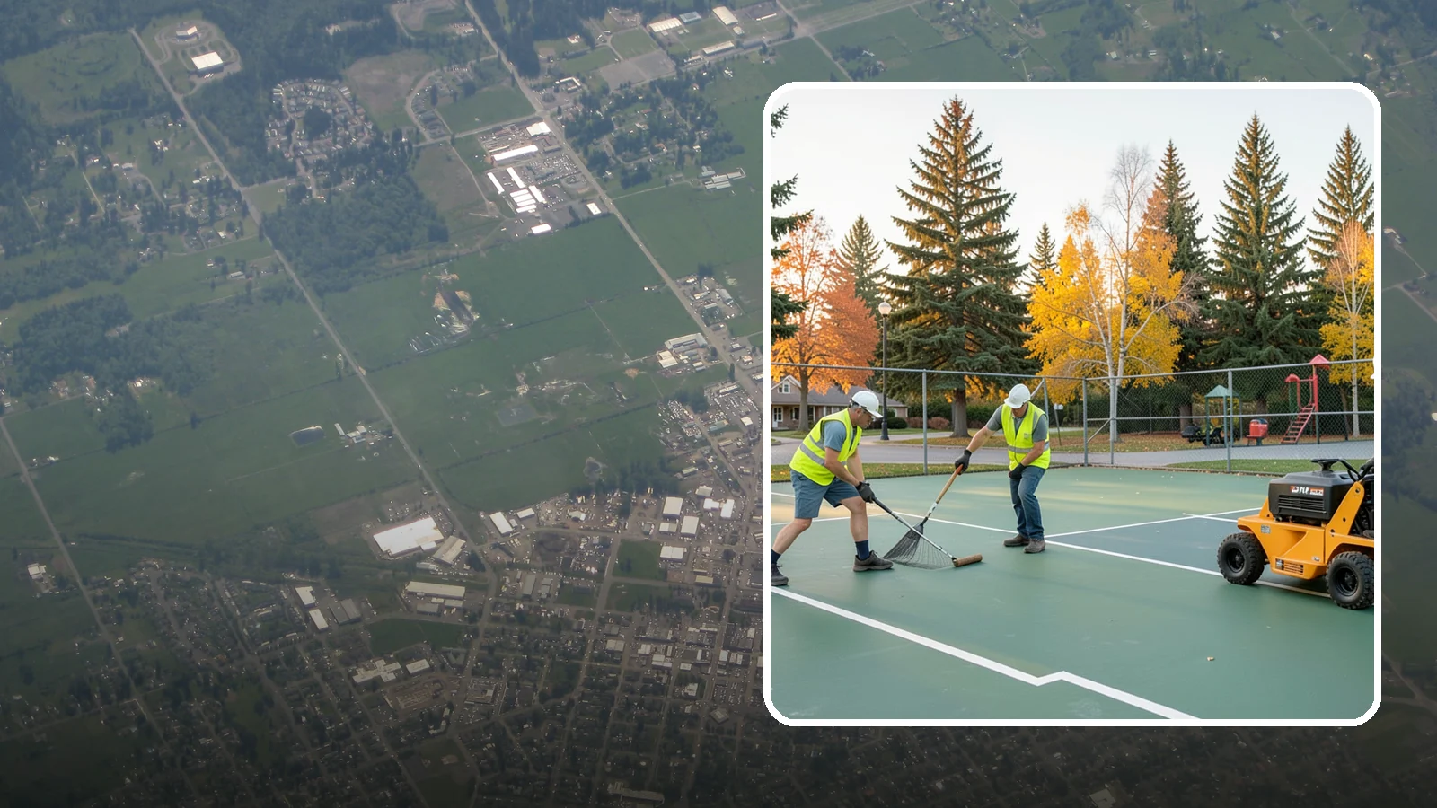 Tennis Court Maintenance in Enumclaw, King County, WA - Routine cleaning and minor repair that protects public tennis court investments across municipal park systems.