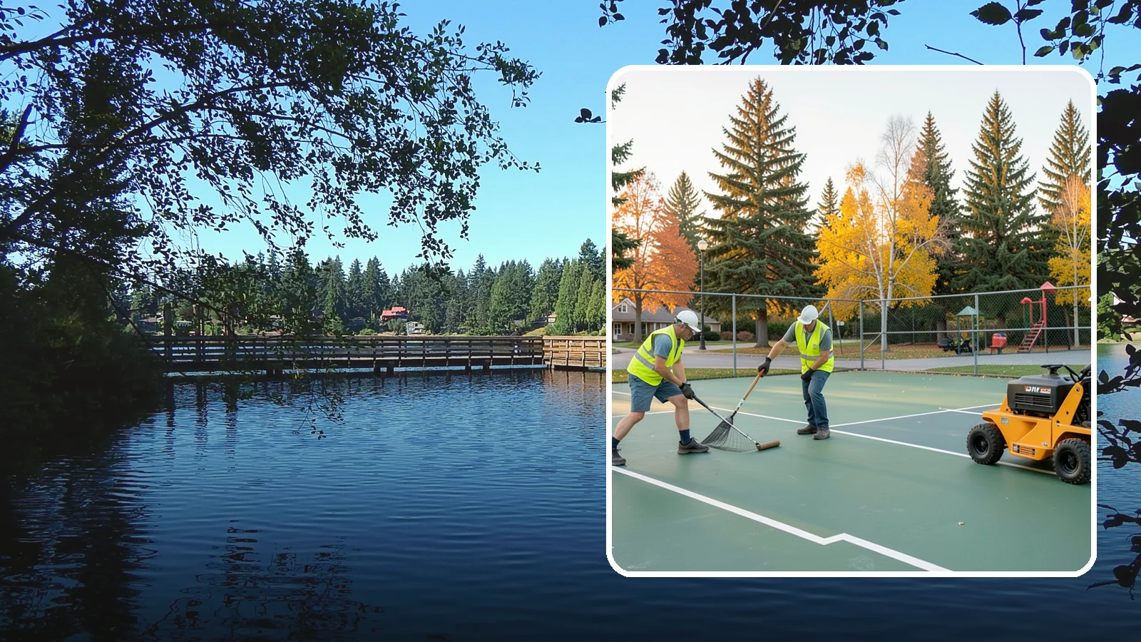 Tennis Court Maintenance in Federal Way, King County, WA - Routine cleaning and minor repair that protects public tennis court investments across municipal park systems.