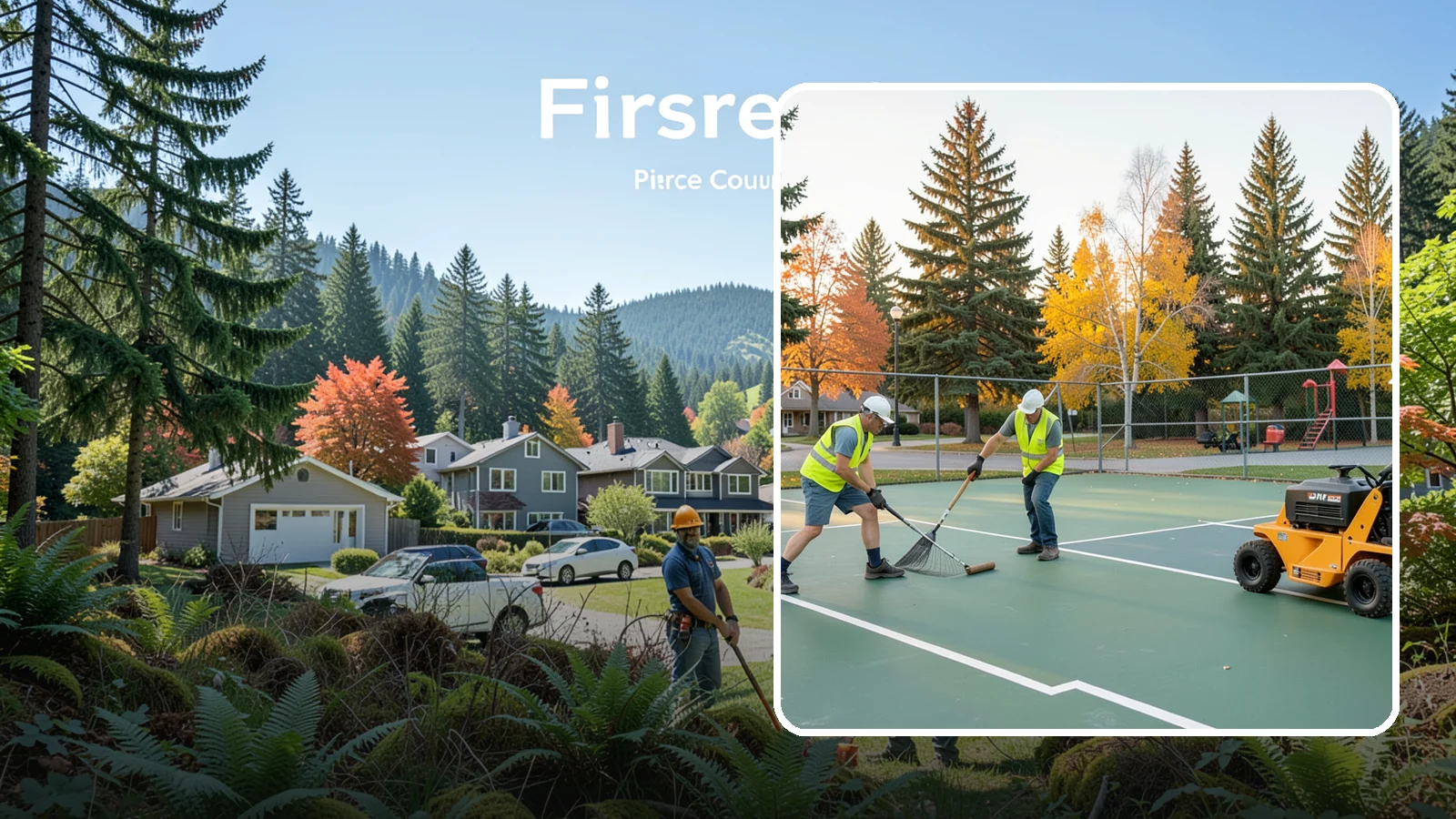 Tennis Court Maintenance in Fircrest, Pierce County, WA - Routine cleaning and minor repair that protects public tennis court investments across municipal park systems.