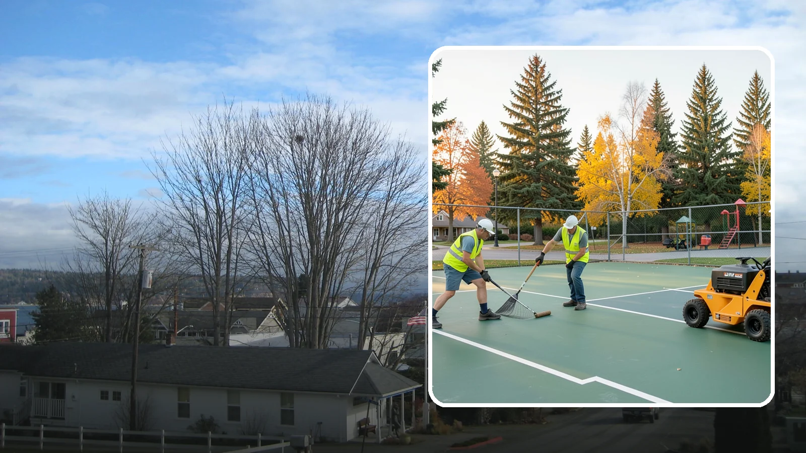 Tennis Court Maintenance in Langley, Island County, WA - Routine cleaning and minor repair that protects public tennis court investments across municipal park systems.