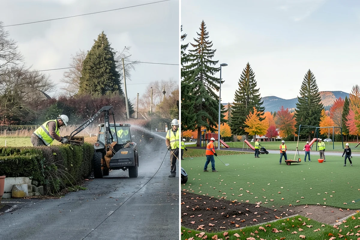 Tennis Court Maintenance in Lyman, Skagit County, WA - Inspect surface, nets, posts, and perimeter fencing for defects