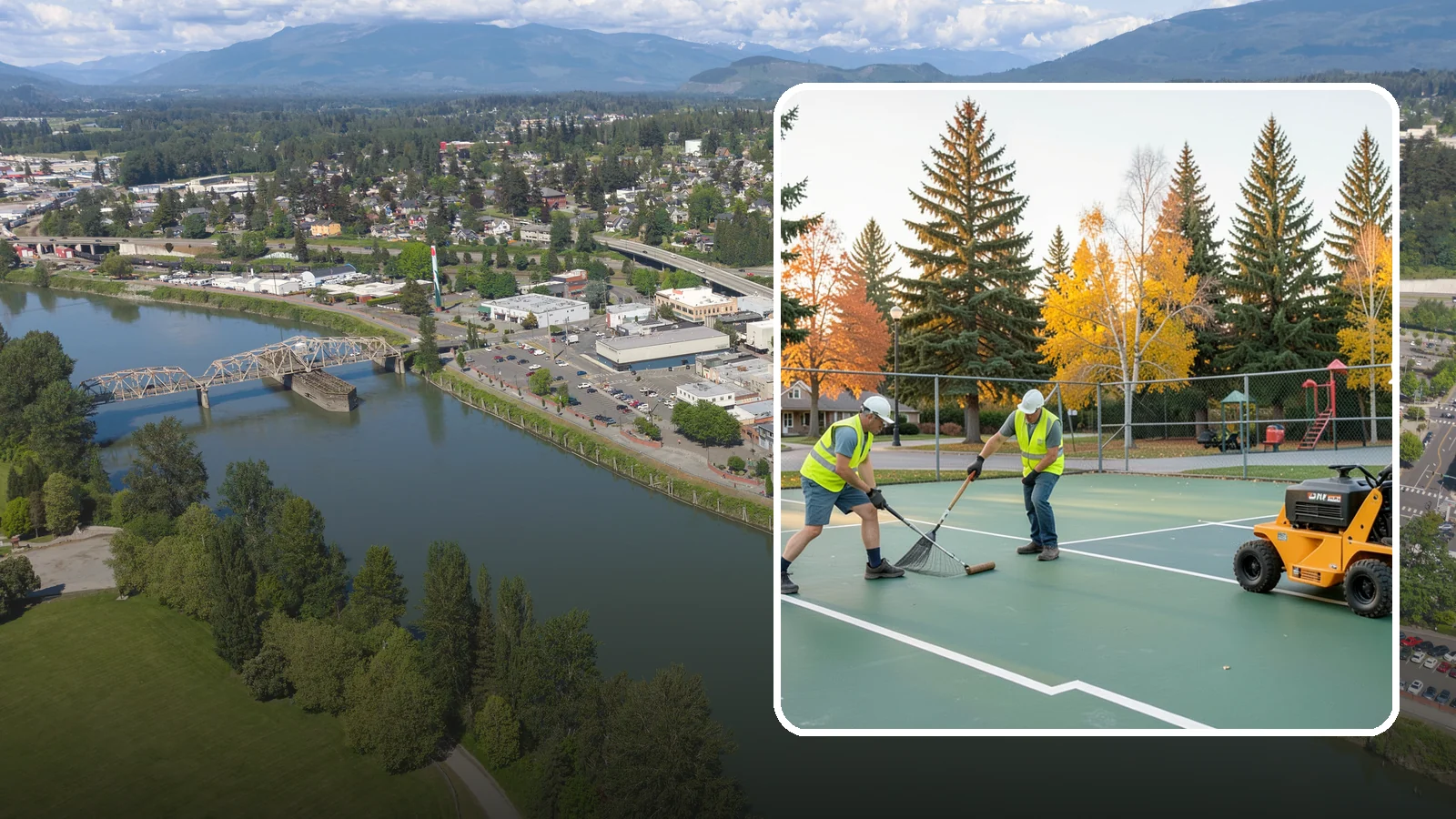 Tennis Court Maintenance in Mount Vernon, Skagit County, WA - Routine cleaning and minor repair that protects public tennis court investments across municipal park systems.