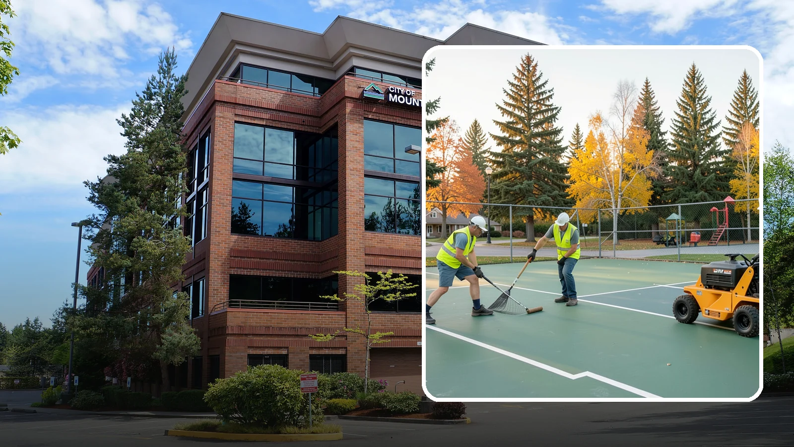 Tennis Court Maintenance in Mountlake Terrace, Snohomish County, WA - Routine cleaning and minor repair that protects public tennis court investments across municipal park systems.