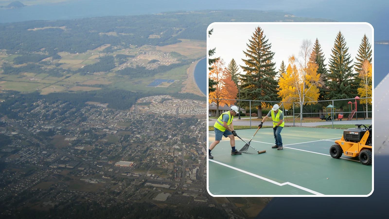 Tennis Court Maintenance in Oak Harbor, Island County, WA - Routine cleaning and minor repair that protects public tennis court investments across municipal park systems.