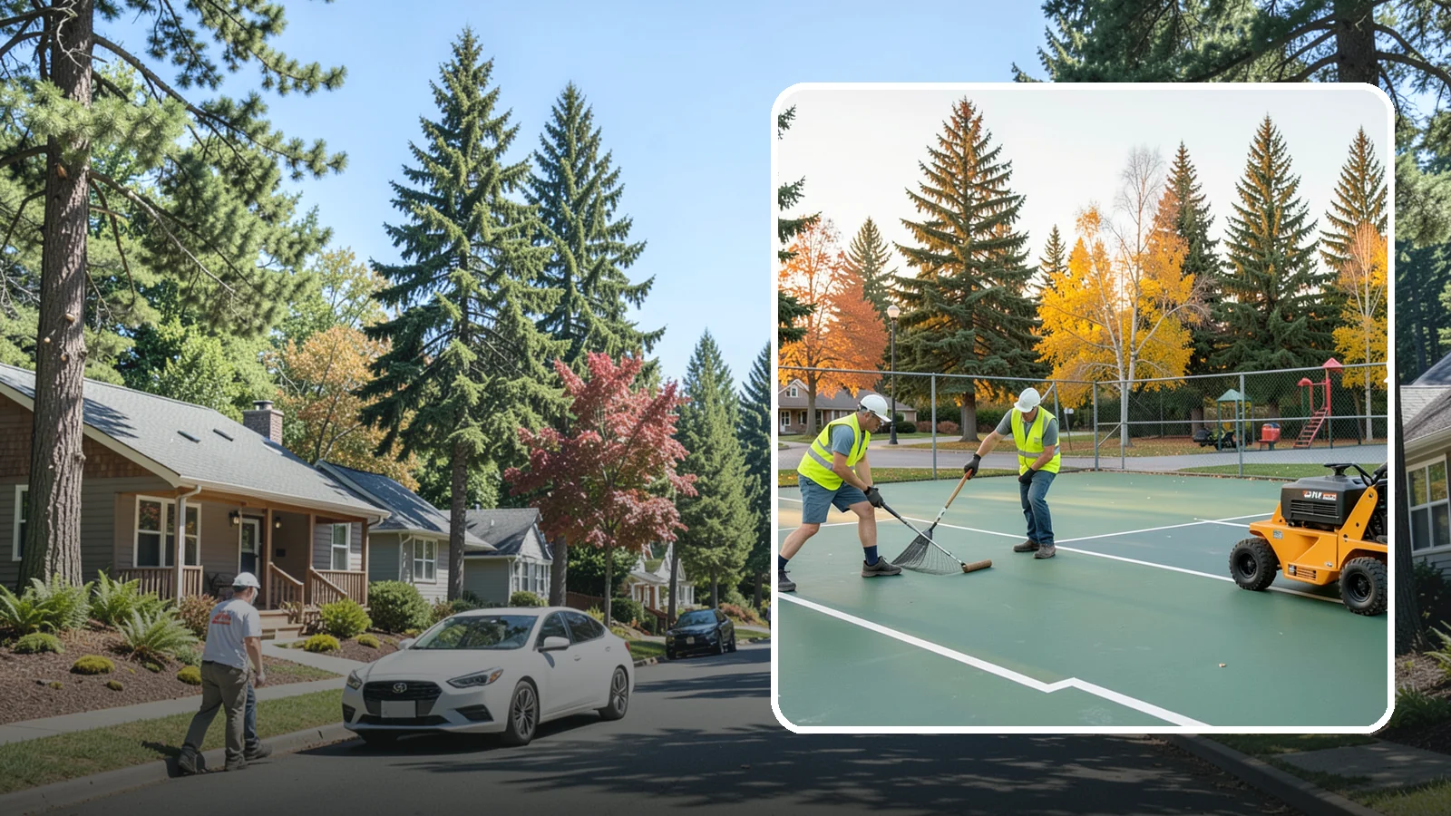 Tennis Court Maintenance in Orting, Pierce County, WA - Routine cleaning and minor repair that protects public tennis court investments across municipal park systems.