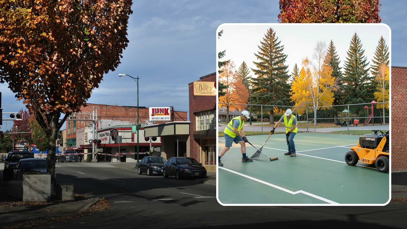 Tennis Court Maintenance in Puyallup, Pierce County, WA - Routine cleaning and minor repair that protects public tennis court investments across municipal park systems.
