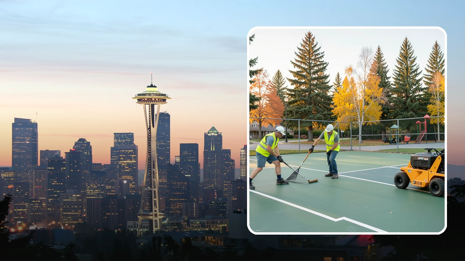 Tennis Court Maintenance in Seattle, King County, WA - Routine cleaning and minor repair that protects public tennis court investments across municipal park systems.
