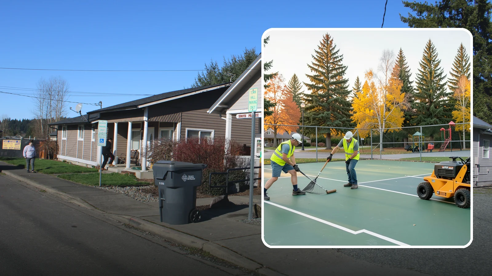 Tennis Court Maintenance in South Prairie, Pierce County, WA - Routine cleaning and minor repair that protects public tennis court investments across municipal park systems.