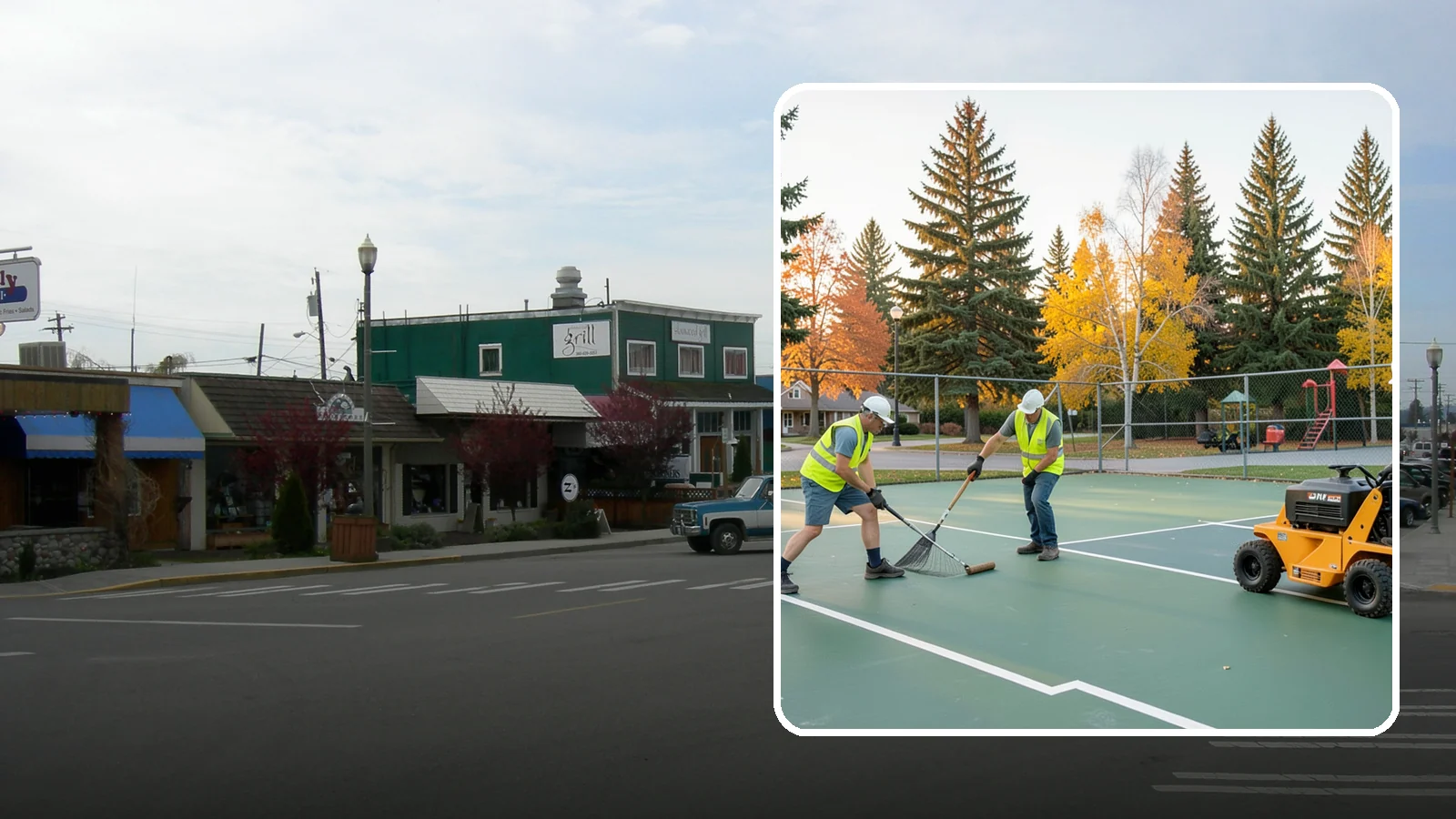 Tennis Court Maintenance in Stanwood, Snohomish County, WA - Routine cleaning and minor repair that protects public tennis court investments across municipal park systems.