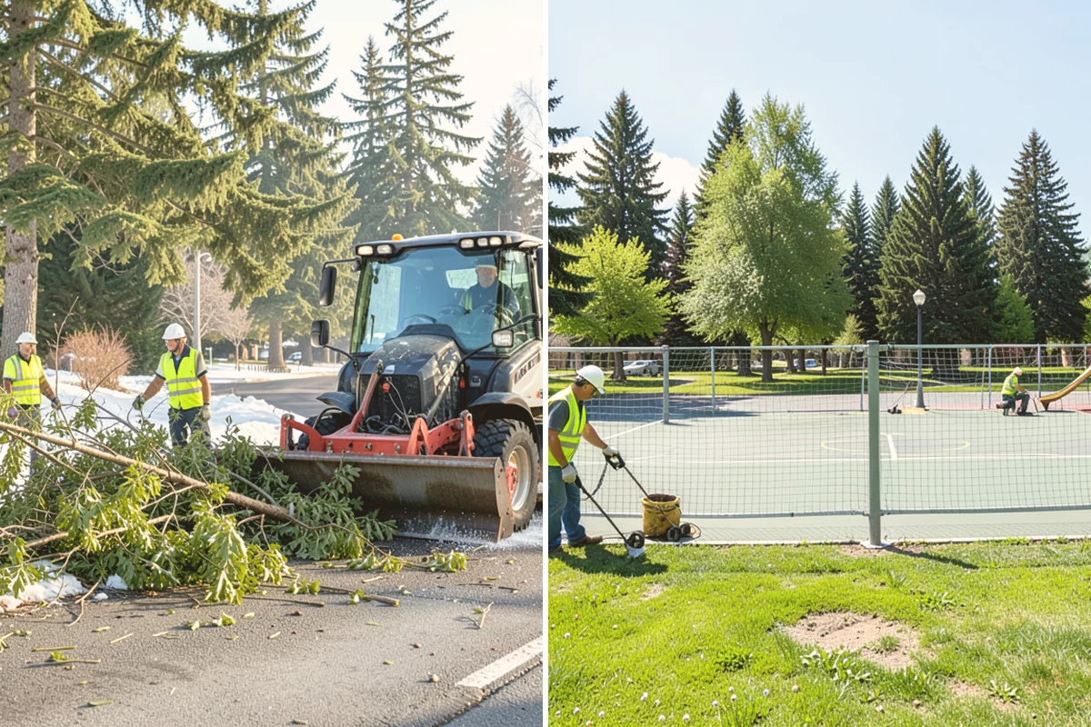 Tennis Court Maintenance in Stanwood, Snohomish County, WA - Inspect surface, nets, posts, and perimeter fencing for defects