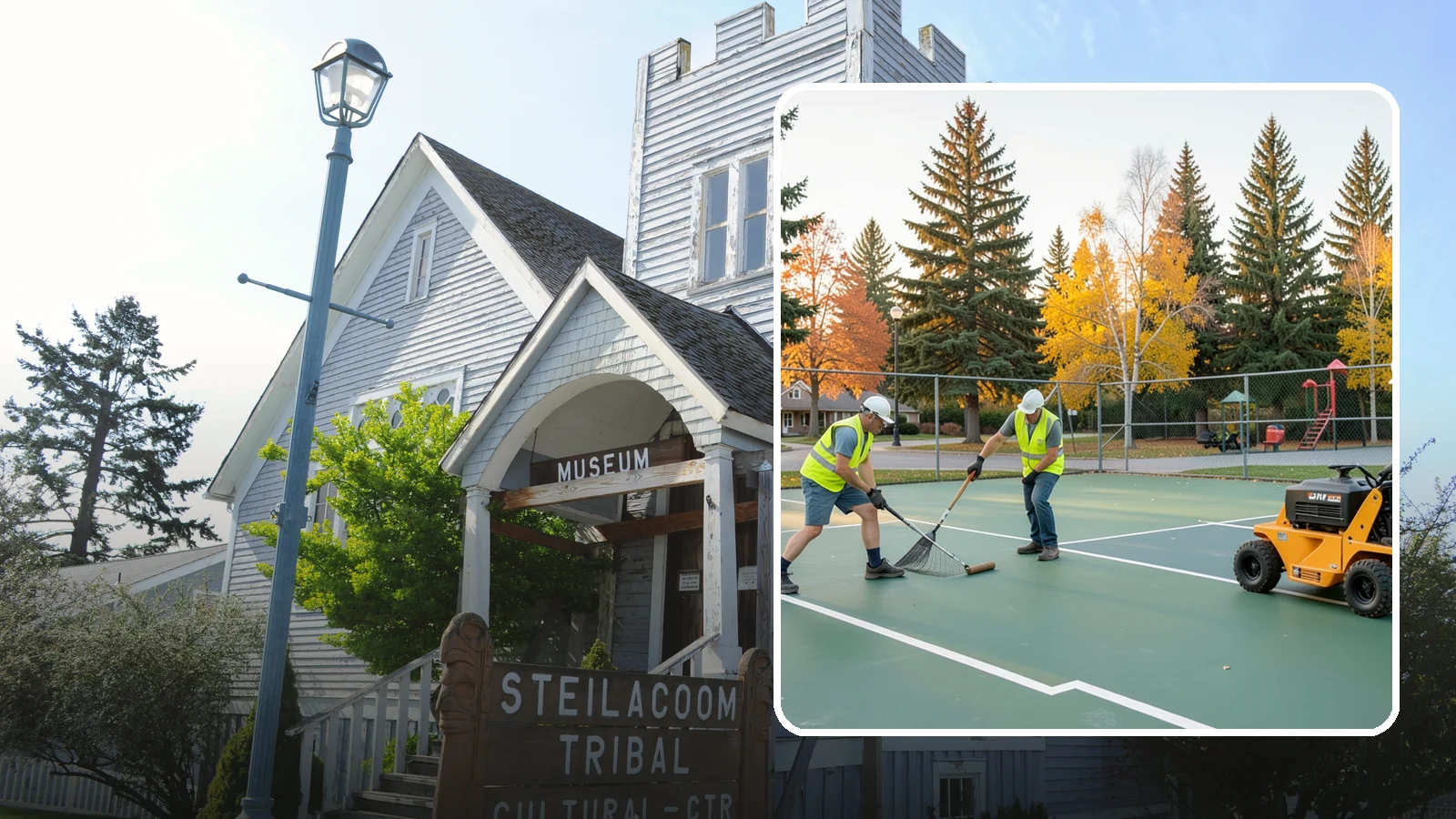 Tennis Court Maintenance in Steilacoom, Pierce County, WA - Routine cleaning and minor repair that protects public tennis court investments across municipal park systems.