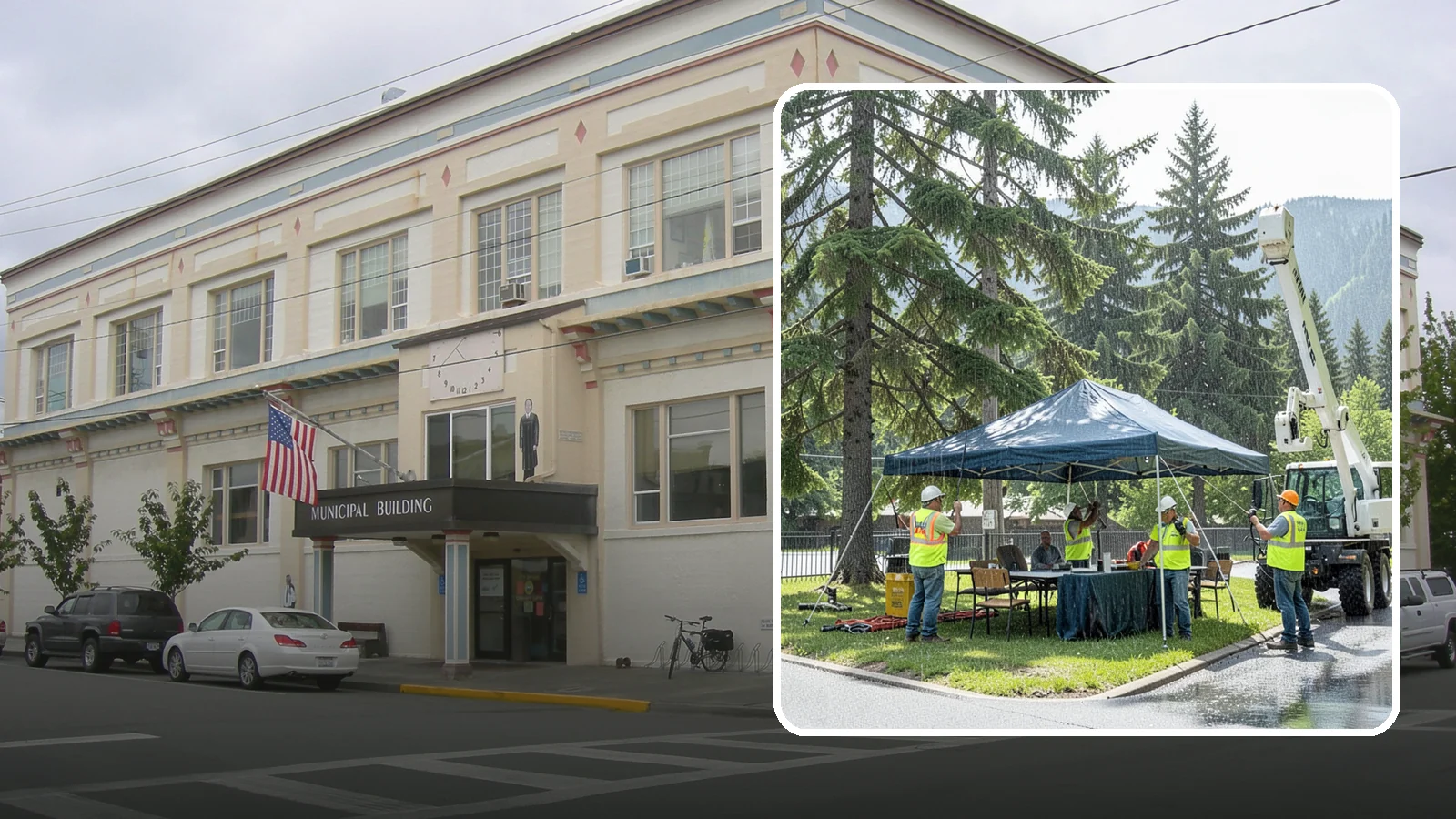 Tent & Canopy Setup in Anacortes, Skagit County, WA - Setup of event tents and canopies for Western Washington municipal gatherings and outdoor programs.