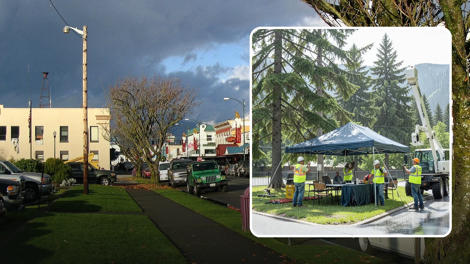 Tent & Canopy Setup in Arlington, Snohomish County, WA - Setup of event tents and canopies for Western Washington municipal gatherings and outdoor programs.