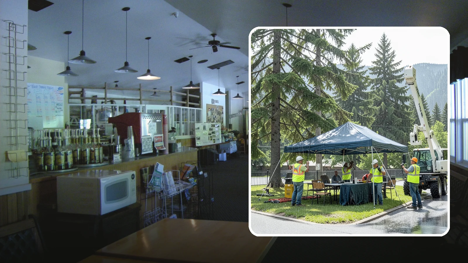 Tent & Canopy Setup in Black Diamond, King County, WA - Setup of event tents and canopies for Western Washington municipal gatherings and outdoor programs.