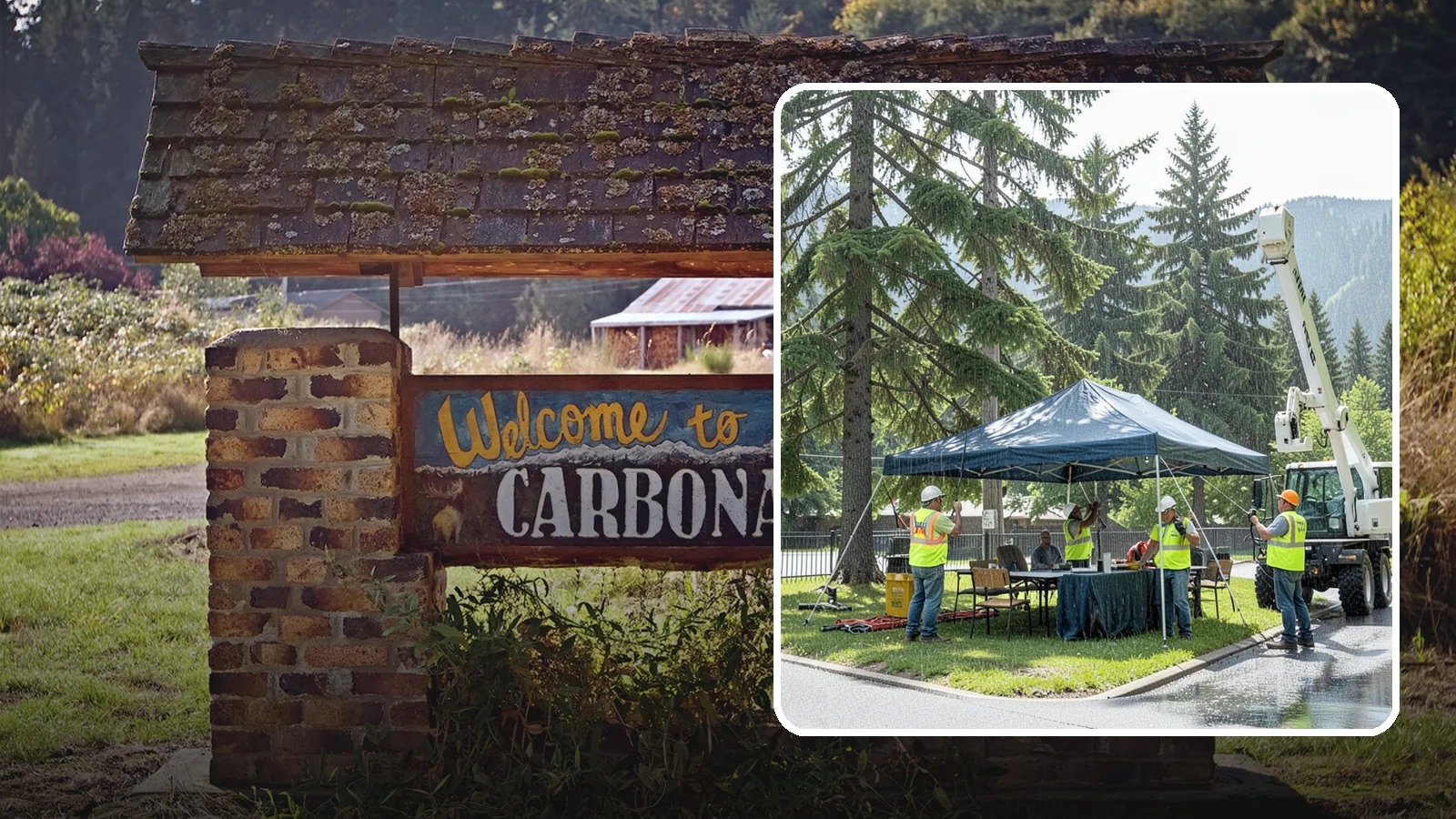 Tent & Canopy Setup in Carbonado, Pierce County, WA - Setup of event tents and canopies for Western Washington municipal gatherings and outdoor programs.
