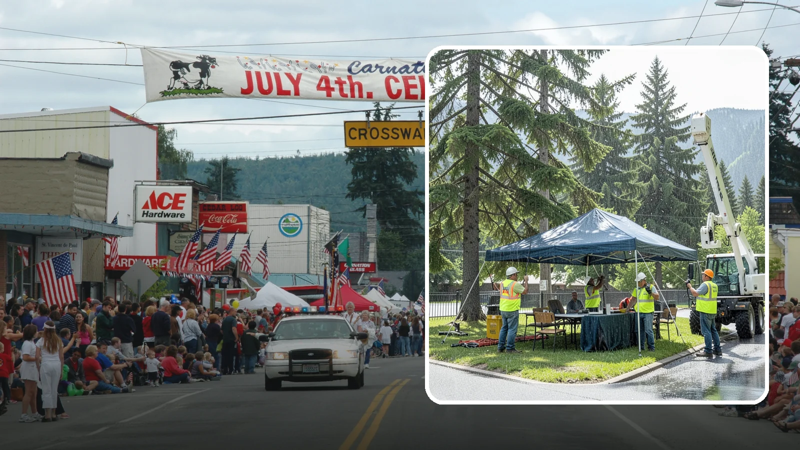Tent & Canopy Setup in Carnation, King County, WA - Setup of event tents and canopies for Western Washington municipal gatherings and outdoor programs.