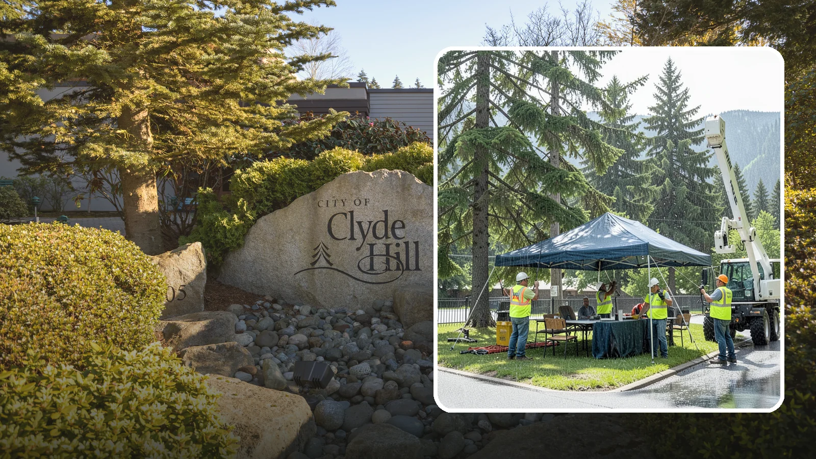 Tent & Canopy Setup in Clyde Hill, King County, WA - Setup of event tents and canopies for Western Washington municipal gatherings and outdoor programs.
