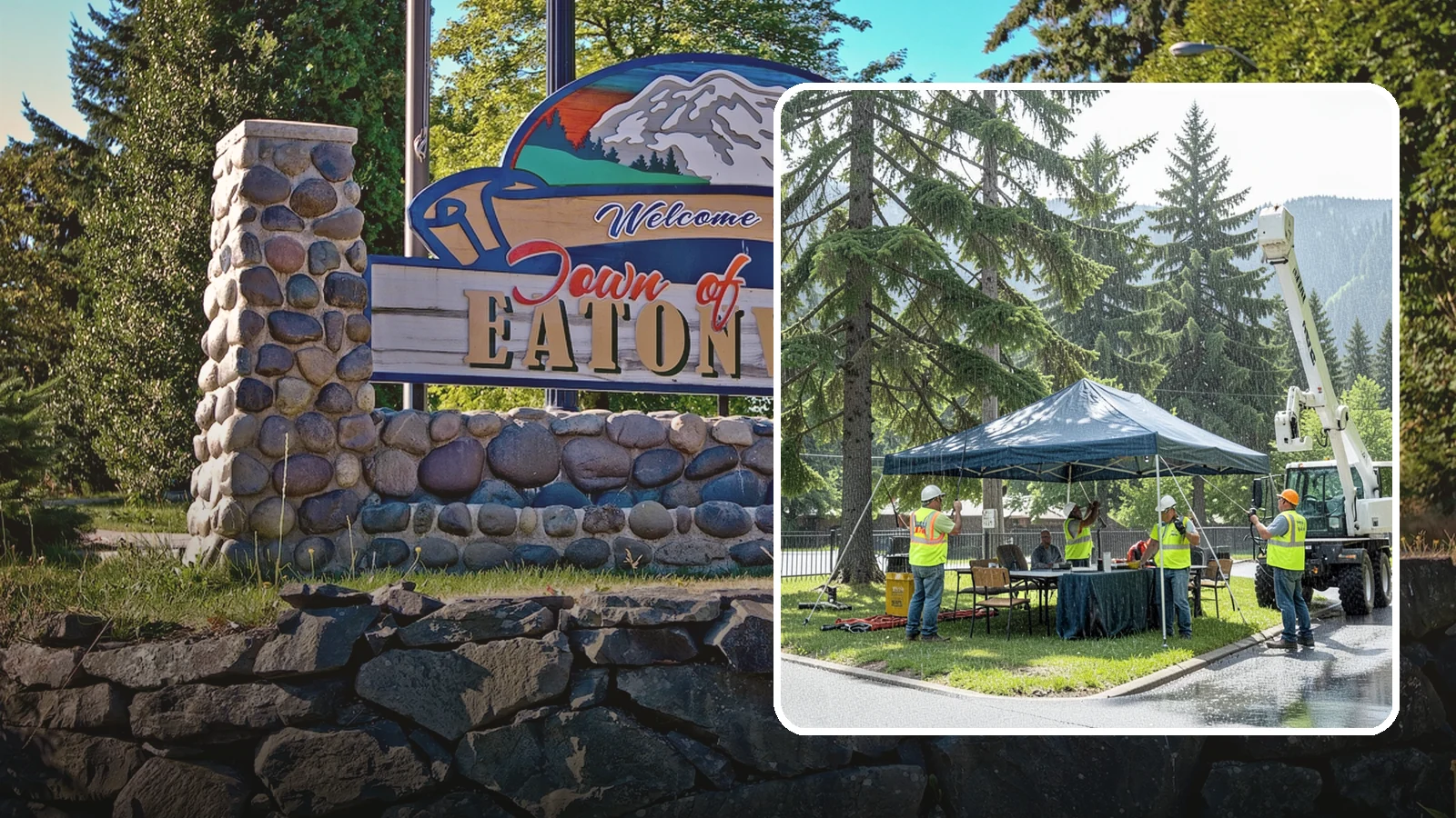 Tent & Canopy Setup in Eatonville, Pierce County, WA - Setup of event tents and canopies for Western Washington municipal gatherings and outdoor programs.