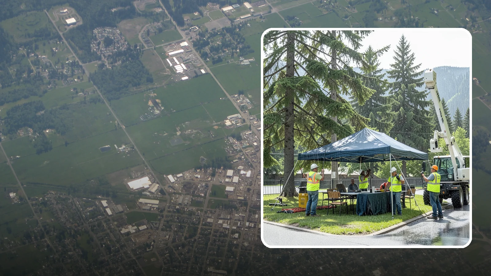 Tent & Canopy Setup in Enumclaw, King County, WA - Setup of event tents and canopies for Western Washington municipal gatherings and outdoor programs.