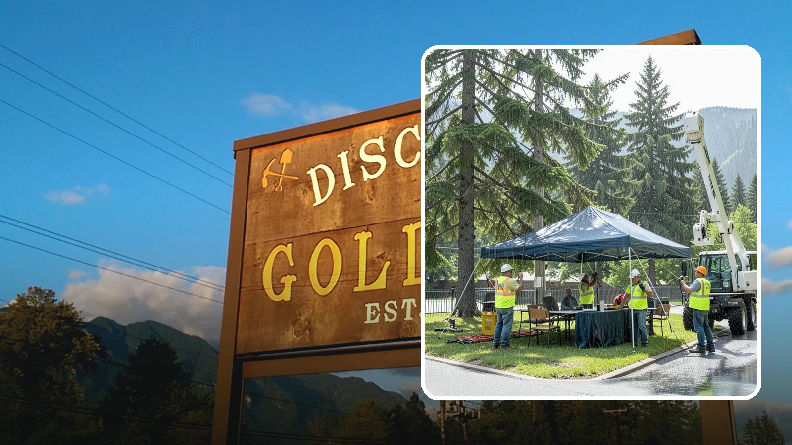 Tent & Canopy Setup in Gold Bar, Snohomish County, WA - Setup of event tents and canopies for Western Washington municipal gatherings and outdoor programs.