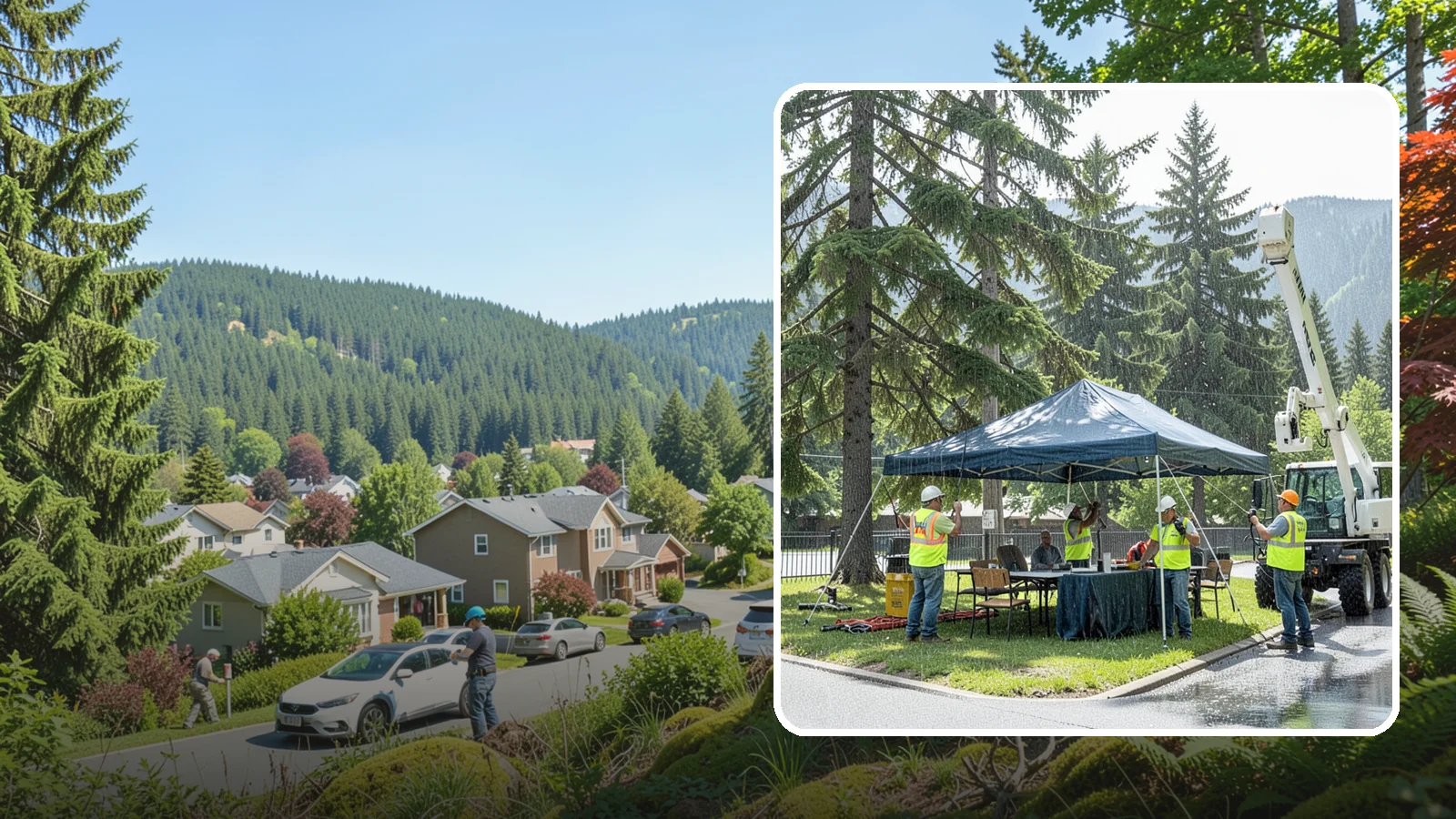 Tent & Canopy Setup in Index, Snohomish County, WA - Setup of event tents and canopies for Western Washington municipal gatherings and outdoor programs.