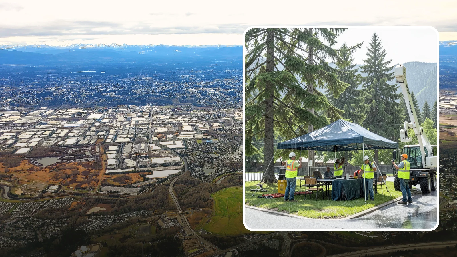 Tent & Canopy Setup in Kent, King County, WA - Setup of event tents and canopies for Western Washington municipal gatherings and outdoor programs.
