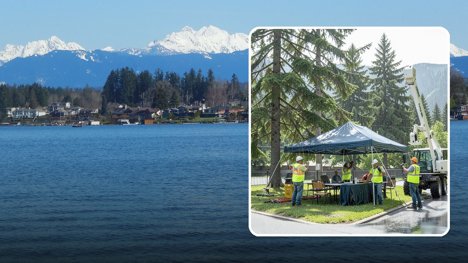 Tent & Canopy Setup in Lake Stevens, Snohomish County, WA - Setup of event tents and canopies for Western Washington municipal gatherings and outdoor programs.