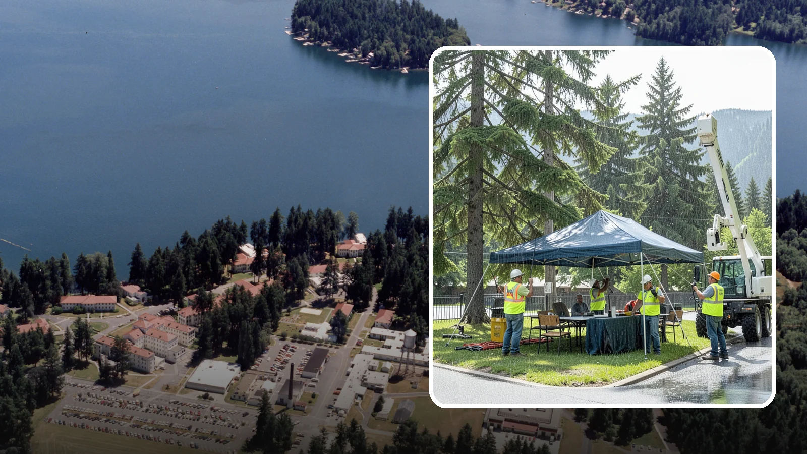 Tent & Canopy Setup in Lakewood, Pierce County, WA - Setup of event tents and canopies for Western Washington municipal gatherings and outdoor programs.