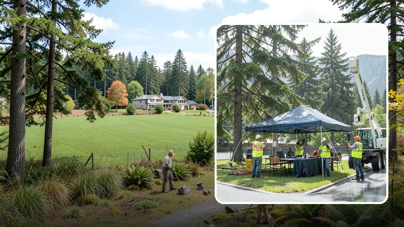 Tent & Canopy Setup in Lyman, Skagit County, WA - Setup of event tents and canopies for Western Washington municipal gatherings and outdoor programs.