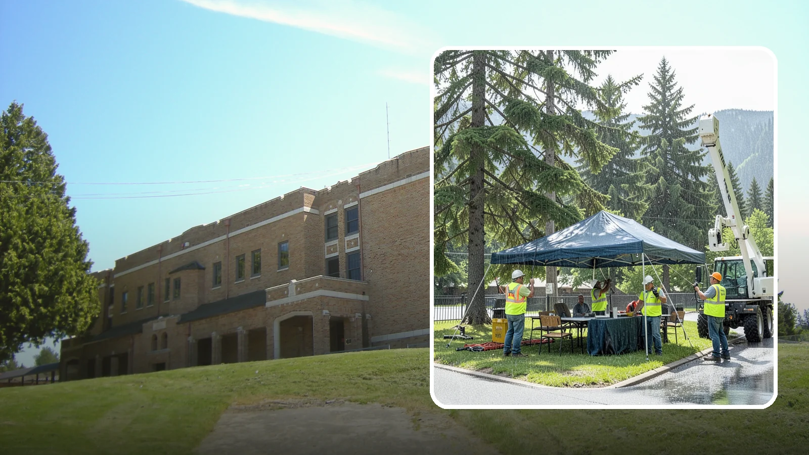 Tent & Canopy Setup in Maple Valley, King County, WA - Setup of event tents and canopies for Western Washington municipal gatherings and outdoor programs.