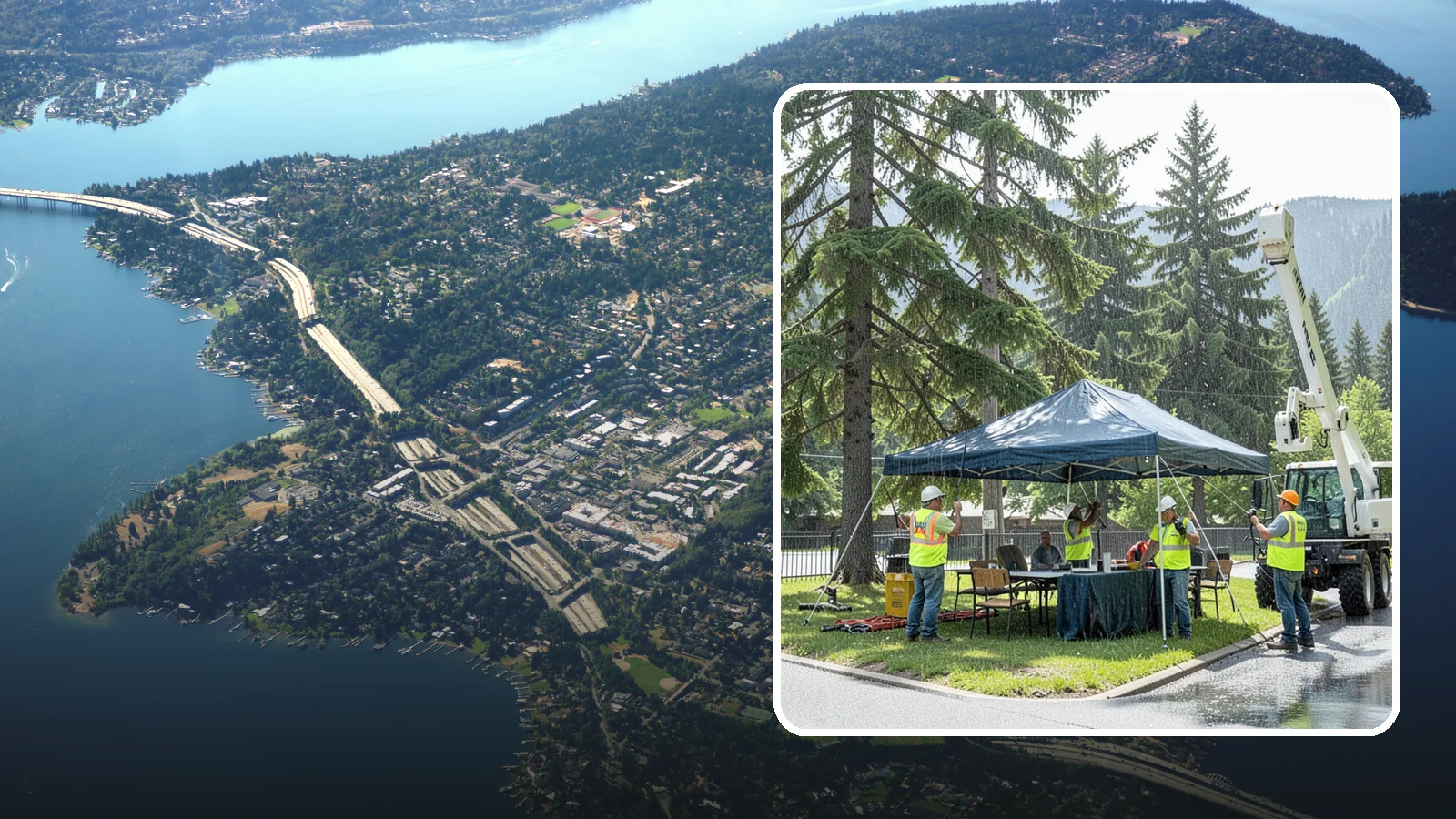 Tent & Canopy Setup in Mercer Island, King County, WA - Setup of event tents and canopies for Western Washington municipal gatherings and outdoor programs.
