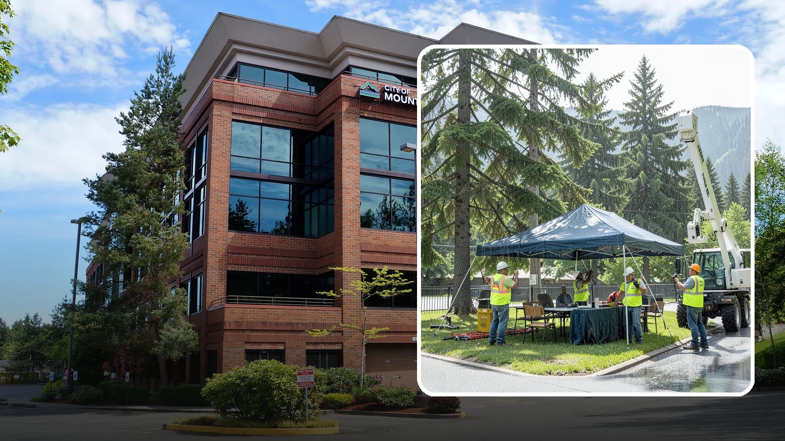 Tent & Canopy Setup in Mountlake Terrace, Snohomish County, WA - Setup of event tents and canopies for Western Washington municipal gatherings and outdoor programs.