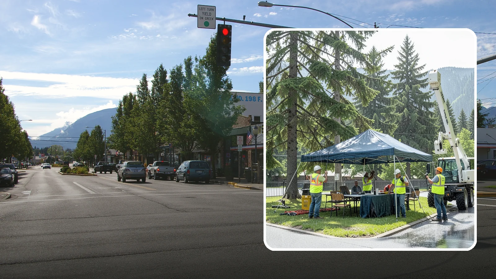 Tent & Canopy Setup in North Bend, King County, WA - Setup of event tents and canopies for Western Washington municipal gatherings and outdoor programs.