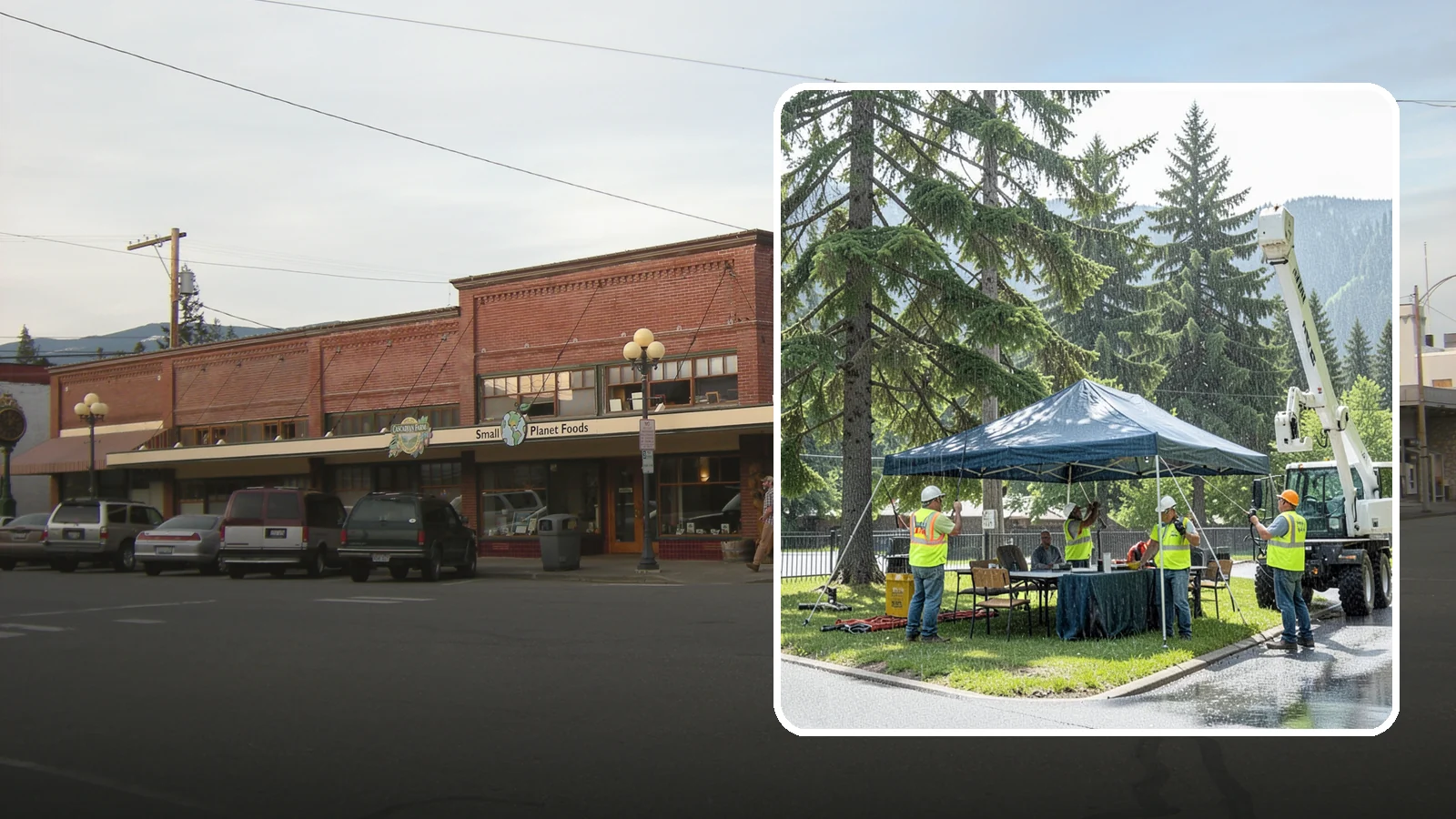 Tent & Canopy Setup in Sedro-Woolley, Skagit County, WA - Setup of event tents and canopies for Western Washington municipal gatherings and outdoor programs.